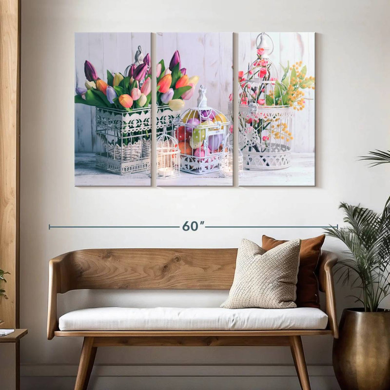 Décoration de Pâques, H 32 po x l 50 po
