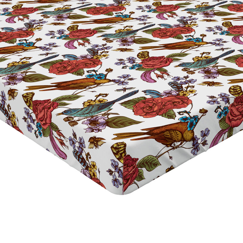 Ensemble de 2 draps-housses Ambesonne, Drap-housse grand, Multicolour Floral