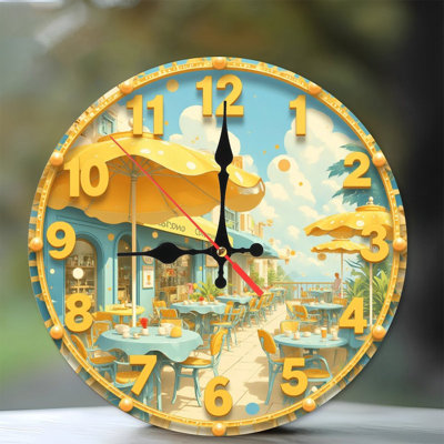 Colorful Cafe Wall Decorative Clock