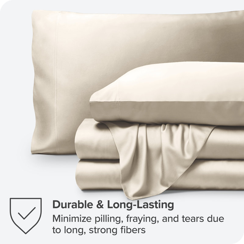 Queen Sand Bamboo Rayon Deep Pocket Sheet Set