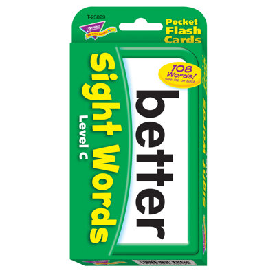 Sight Words Level C Flash Cards