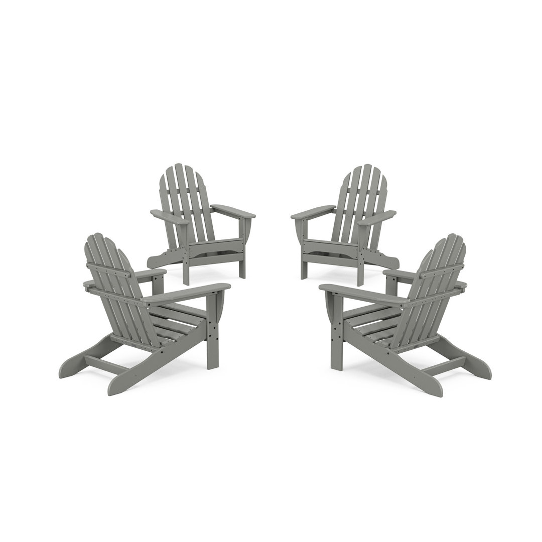 POLYWOOD Classic Adirondack Conversation Set (Set of 4) POLYWOOD®