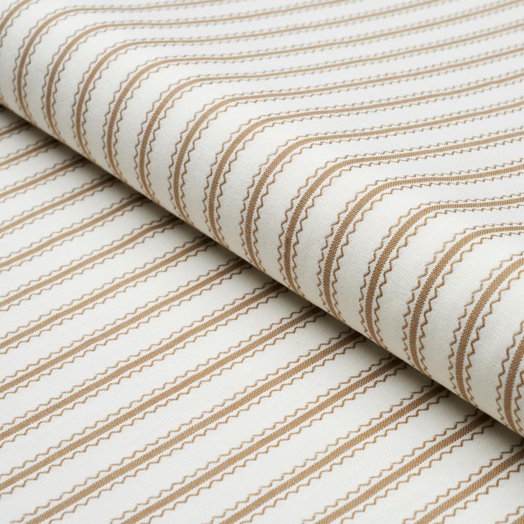 Schumacher x Mark D. Sikes Birdie Ticking Stripe Fabric
