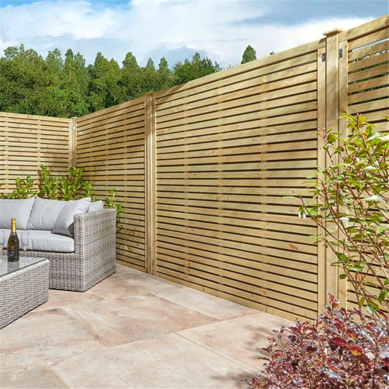 Brekyn Solid Wood Gate, 150cm H x 180cm W x 5cm D