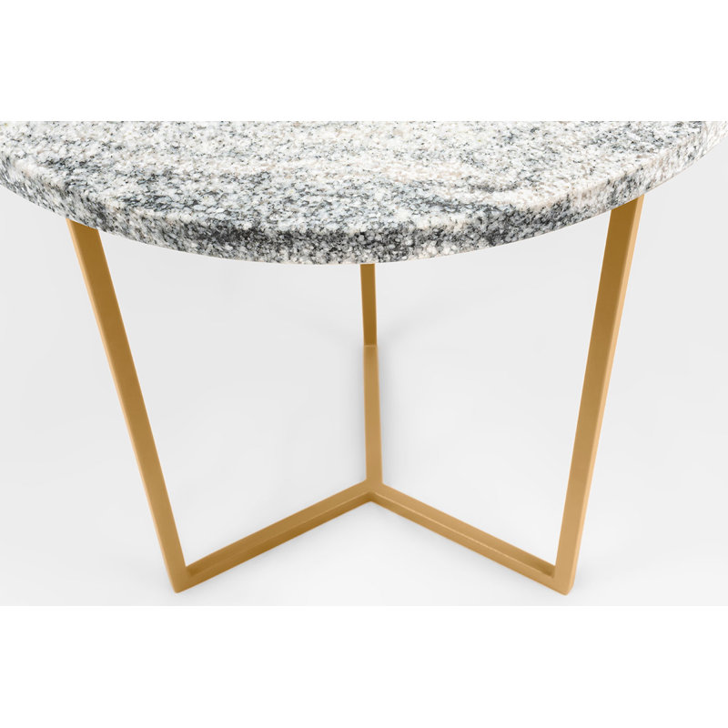 Drake Frame End Table, Gold