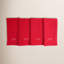 Serviettes Delevan, broderie rouge des fêtes Monaco-921956078