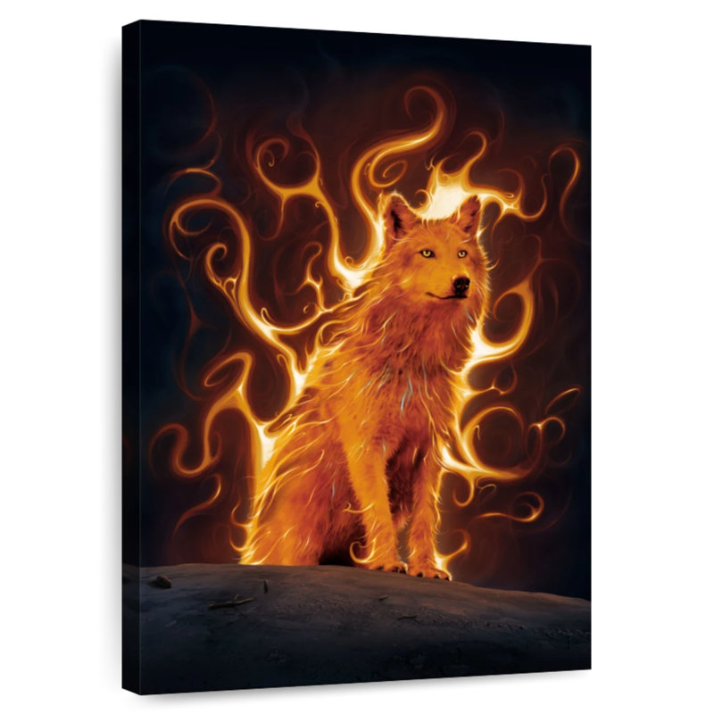 Brampt Phoenix Wolf, 30" H x 20" W
