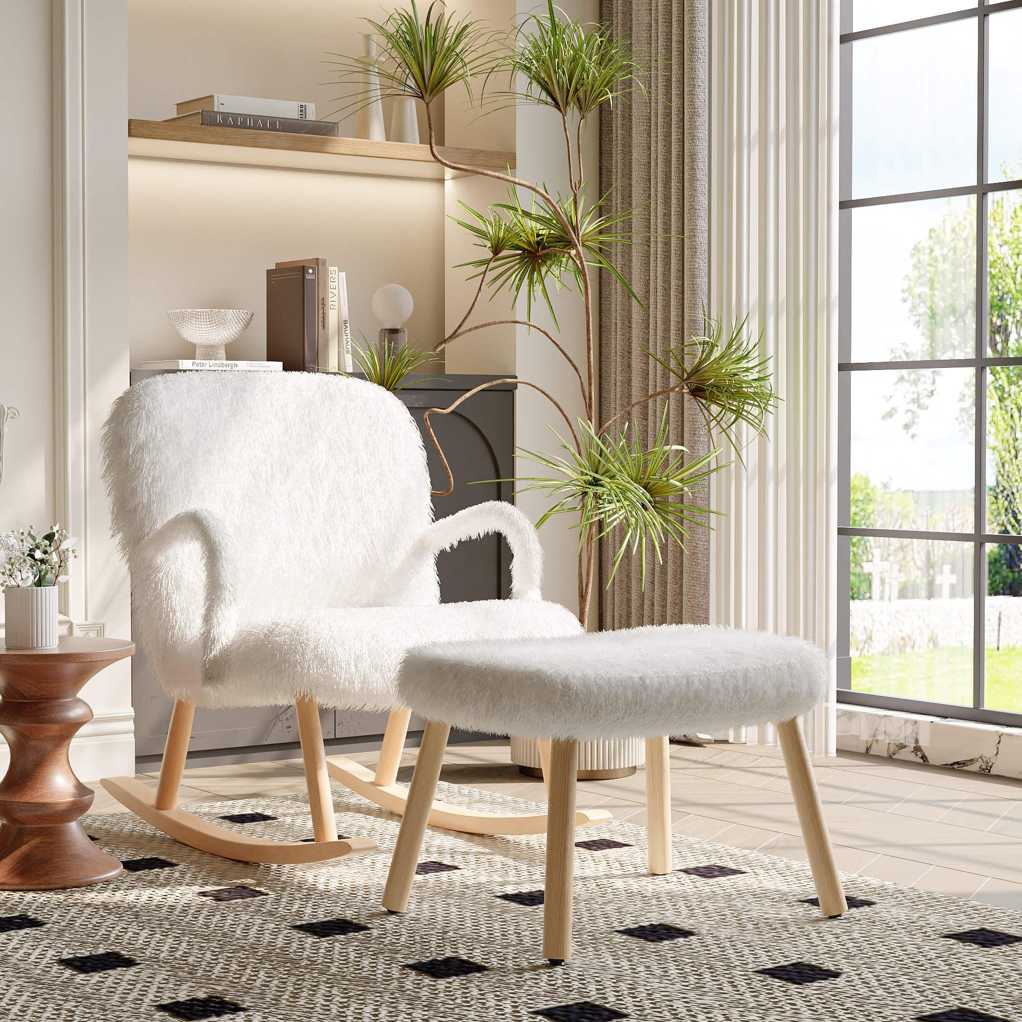 Fairmont Park Rocking Chair With Ottoman | Wayfair.co.uk