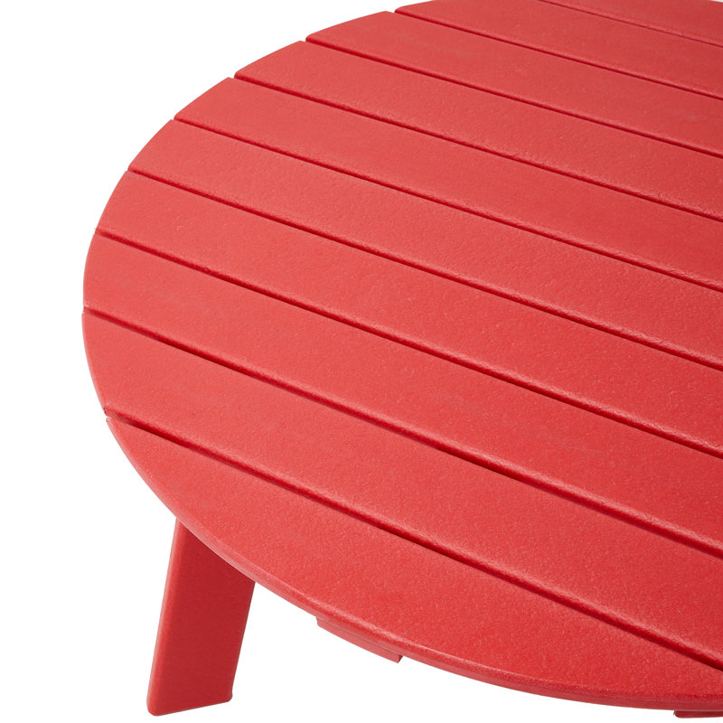 Table basse Ramonita, Rouge, H 19 po x l 35,5 po x P 35,5 po
