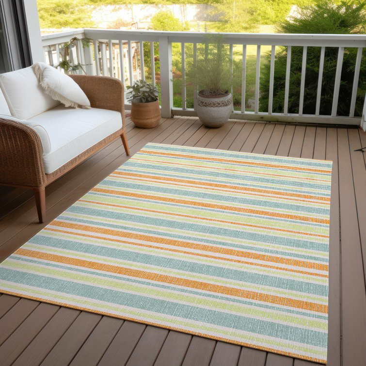 Lovell Washable Striped Indoor / Outdoor Rug