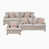 3 pièces: 1 chaise, 1 causeuse, 1 canapé sélectionné