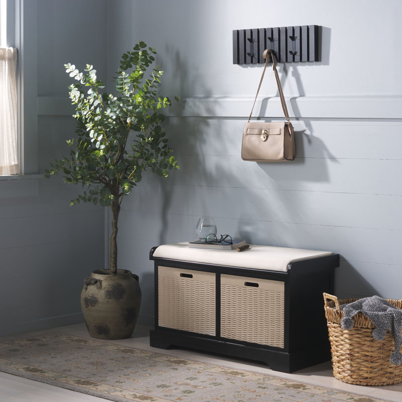 Fotina Storage Bench Combo, Black