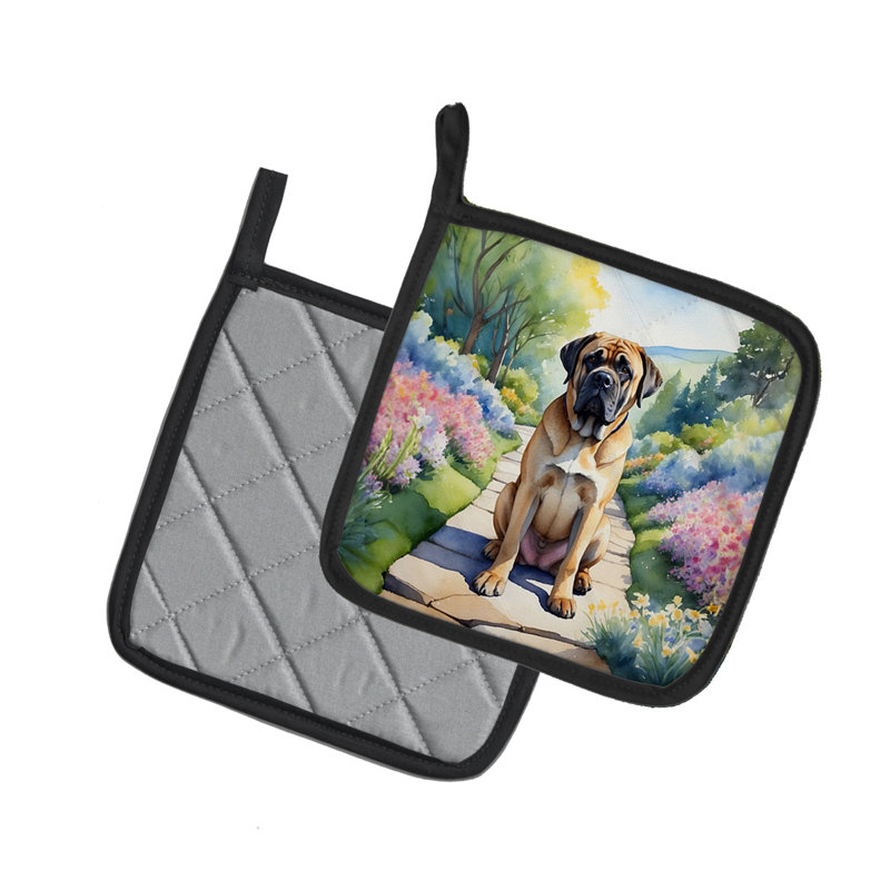 Caroline's Treasures Floral Polyester Potholder Set