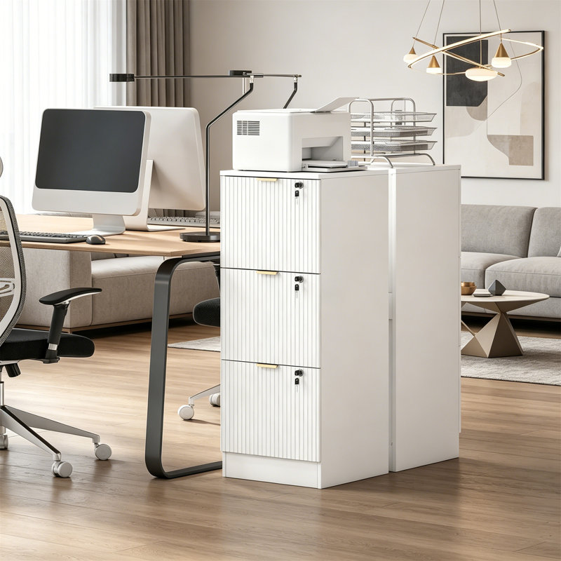 40cm Wide 3 -Drawer File Cabinet