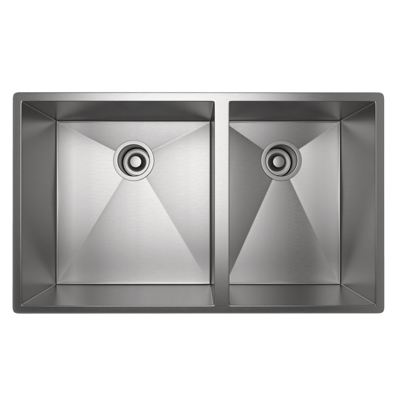 Forze™ 31" 1 1/2 Bowl Stainless Steel Kitchen Sink