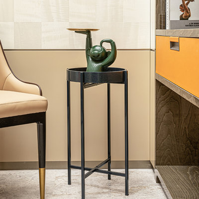Cueto Tray Top End Table for Plants and Decor