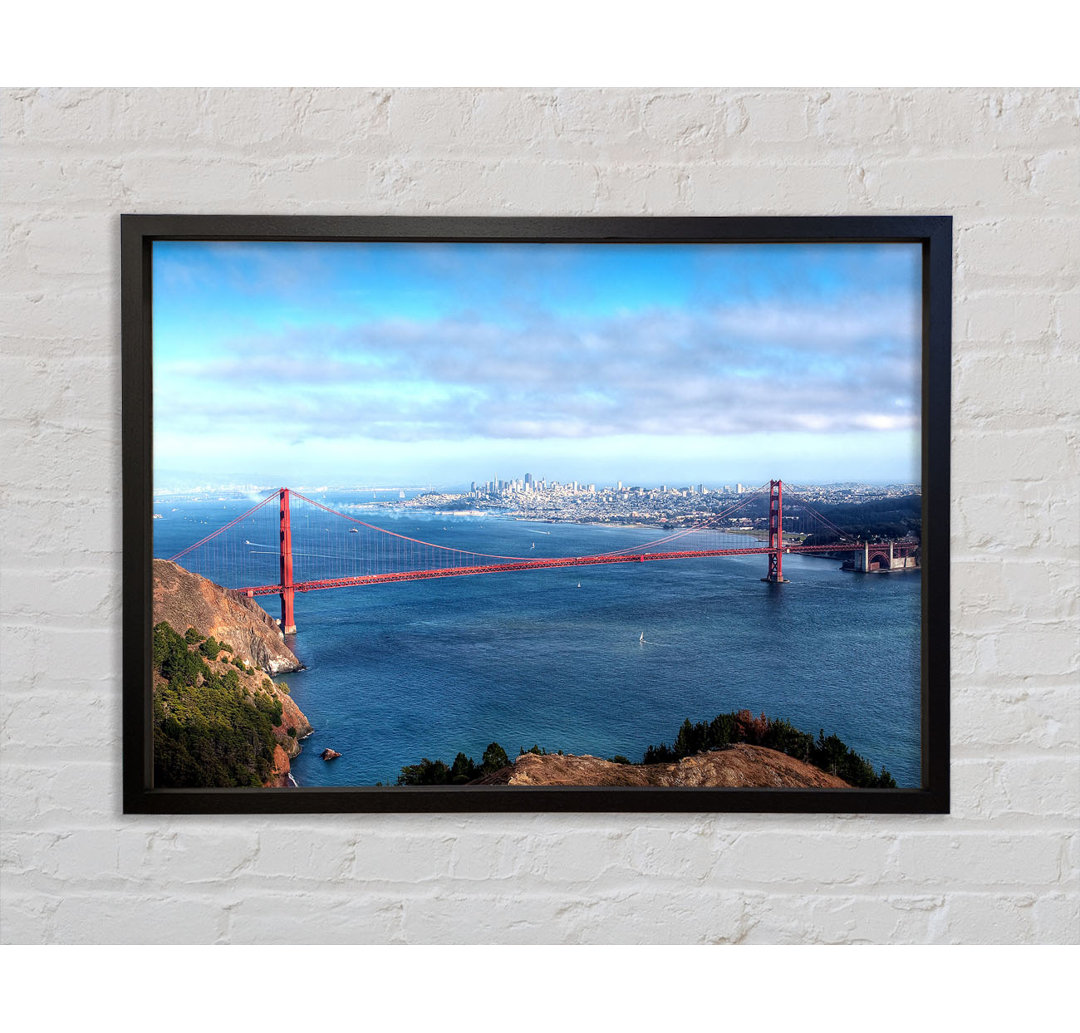 San Francisco Panorama - Einzelner Bilderrahmen Kunstdrucke auf Leinwand