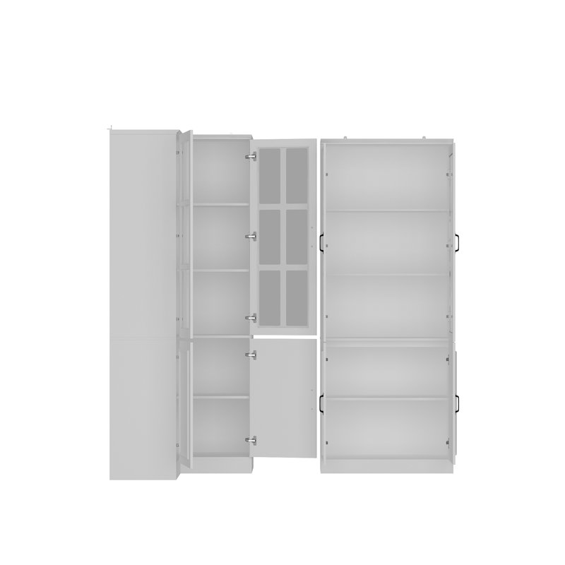 L-Sharped Corner Pantry Cabinet