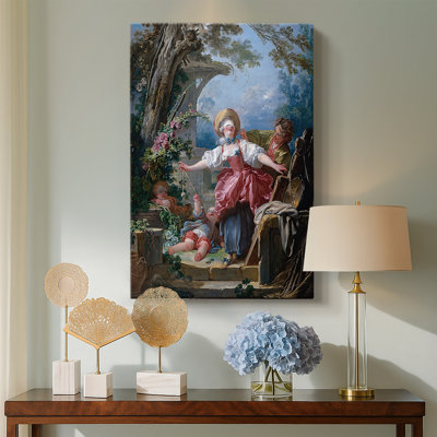 Blind Man's Buff - Toile tendue par Jean-Honoré Fragonard