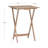 Hadley Four-Pack Acacia Tray Table Set with Stand