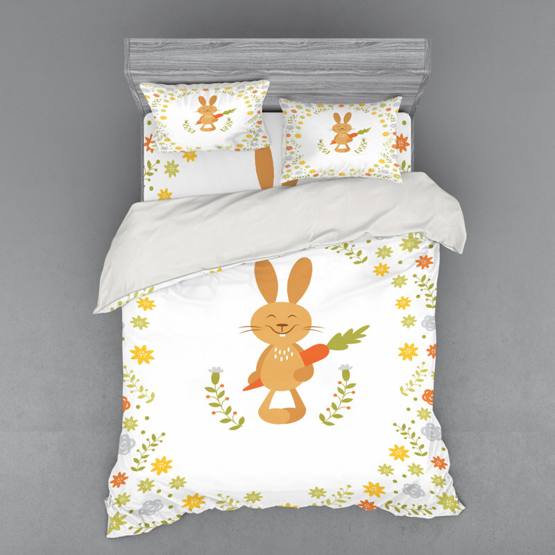 Farmhouse / Country Polyester Duvet Cover, Queen Duvet Cover + 3 Additional Pieces
