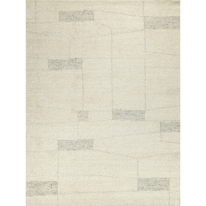 Kokomo Flatweave Wool Area Rug in Gray, Rectangle 8' x 10'