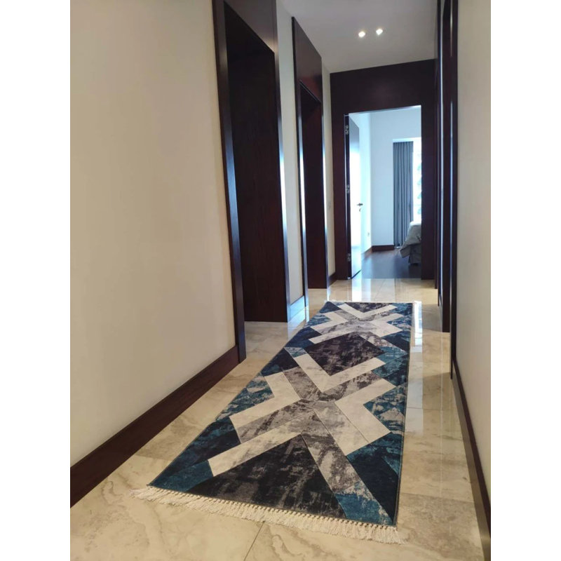 Tapis Masanao avec envers antidérapant, Tapis de couloir 5 pi 11 po x 13 pi 1 po