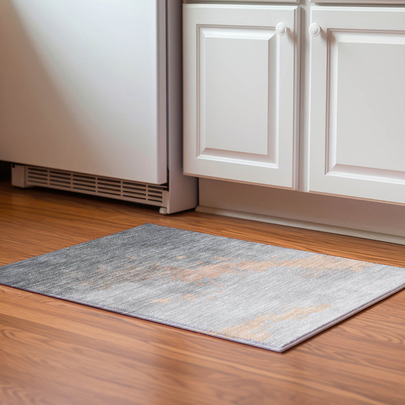 Premium Machine Washable Bennette AMF1881 Modern Rug, Rectangle 1'8" x 2'6"