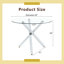 Table de salle à manger élégante en verre, structure en métal durable, parfaite pour les petits espaces