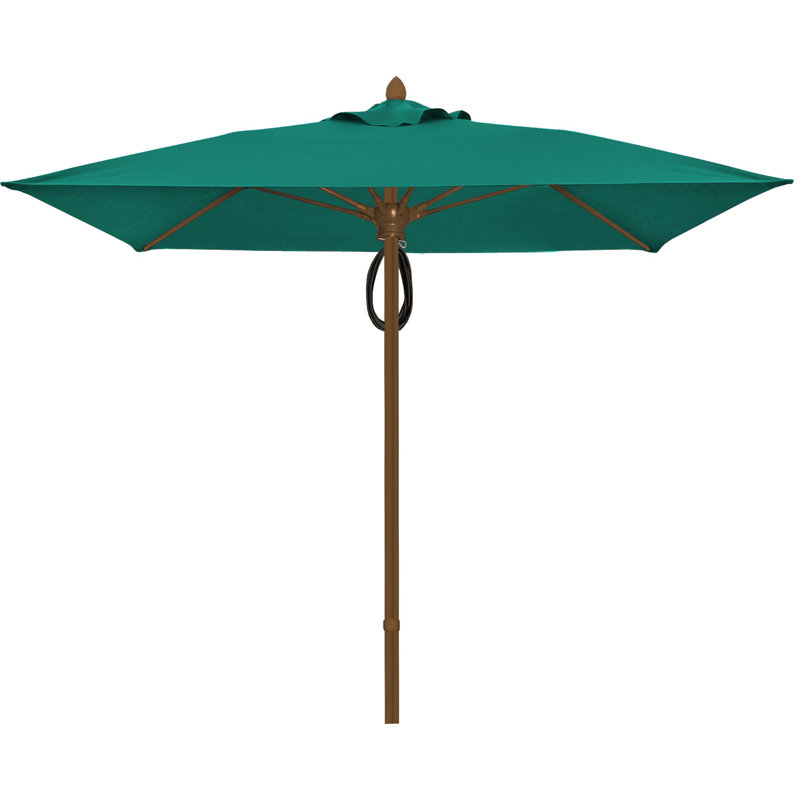Parasol de marché carré 7,5 pi Prestige, Bronze champagne, Sarcelle