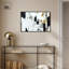 Art abstrait noir et blanc sur toile Mid Mid Century par Art Remedy-104331573-104331558