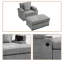 Fauteuil moderne avec port USB, porte-gobelets et repose-pieds avec rangement Modern-1171871462
