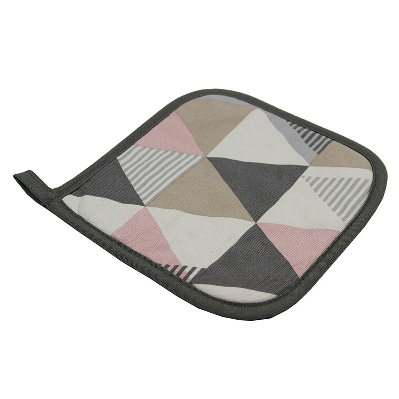 Fjørde & Co Amelia Floral Cotton Potholder, Blush Pink