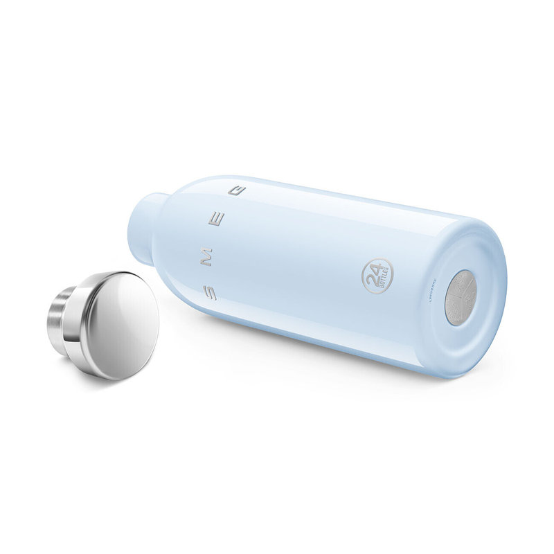 Smeg X 24 bouteilles Clima 500 ml, Bleu pastel