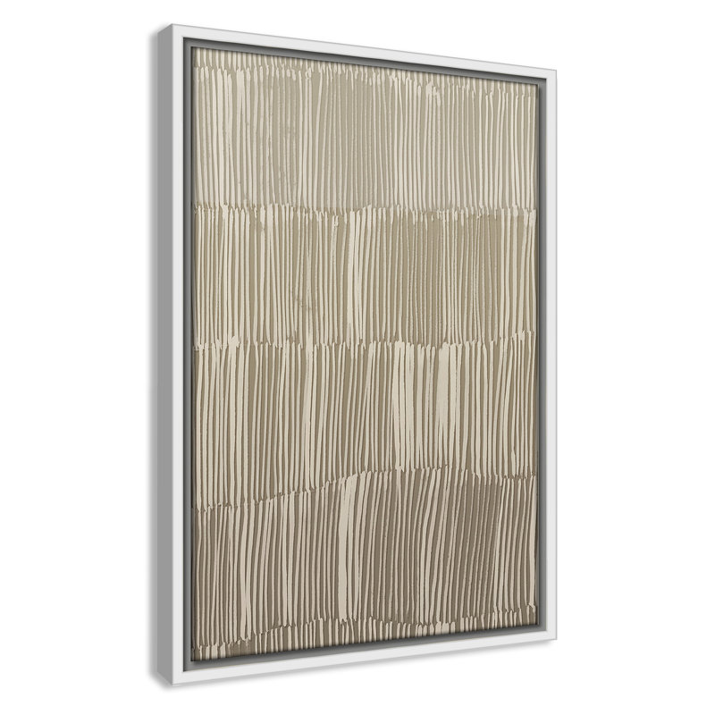 Linear Calm II Print par , Flotteur blanc, H 19,5 po x l 13,5 po