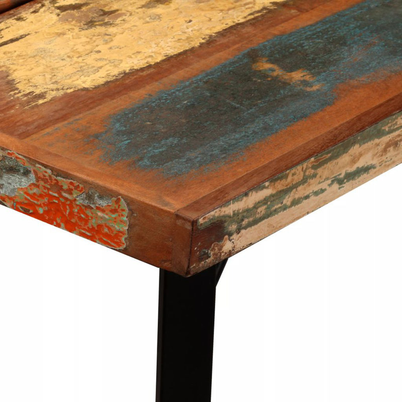 Tabouret de bar industriel en bois récupéré, 7