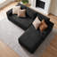 Canapé d'angle Cloud de 264 cm (104 po), canapé modulaire moderne en velours côtelé sans armature, en forme de L, avec assise profonde, méridienne à gauche ou à droite, aucun assemblage requis pour le salon ou la chambre à coucher-1882808630-1882808634