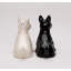 Terrier écossais noir et blanc sel et poivre