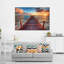 «Sunset Over Sea Dock», reproduction sur toile-909792389