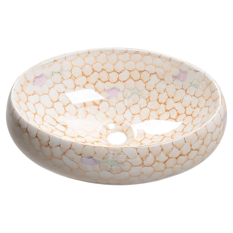 Metro Lane Conni 480mm L x 340mm W Marble Ceramic Oval Sink