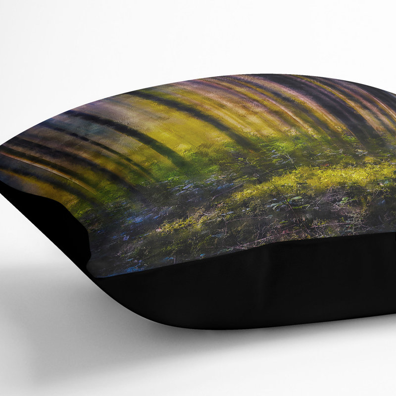 Forest Dreams Cushion with Filling, Black, 55cm H x 55cm W x 20cm D