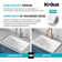 KRAUS Turino™ 30" L Drop-In Undermount Fireclay Single Bowl Kitchen Sink with Thick Mounting Deck in Gloss White