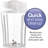 Hamilton Beach® Personal Blender with 2 Jars and Travel Lids White