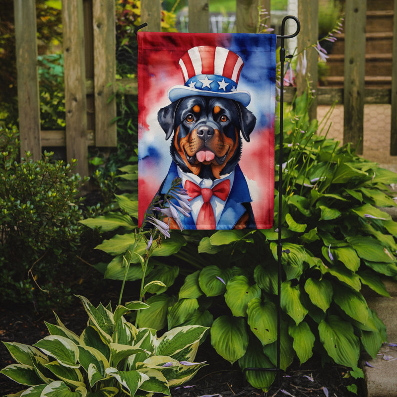 Drapeau patriotique du jardin américain, Rottweiler