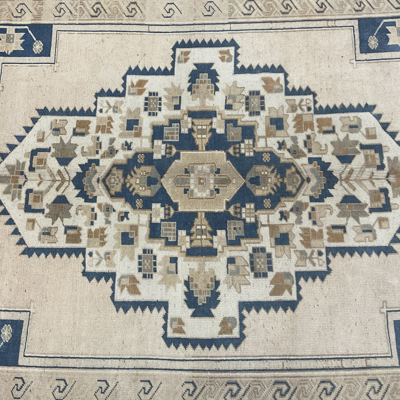 Tapis turc en laine Oushak fabriqué à la main Herat
