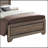 Washed Taupe Queen Panel Bed