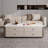 Rectangular rock board storage coffee table-110574467