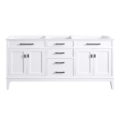 Anglet 72" Double Bathroom Vanity Base Only