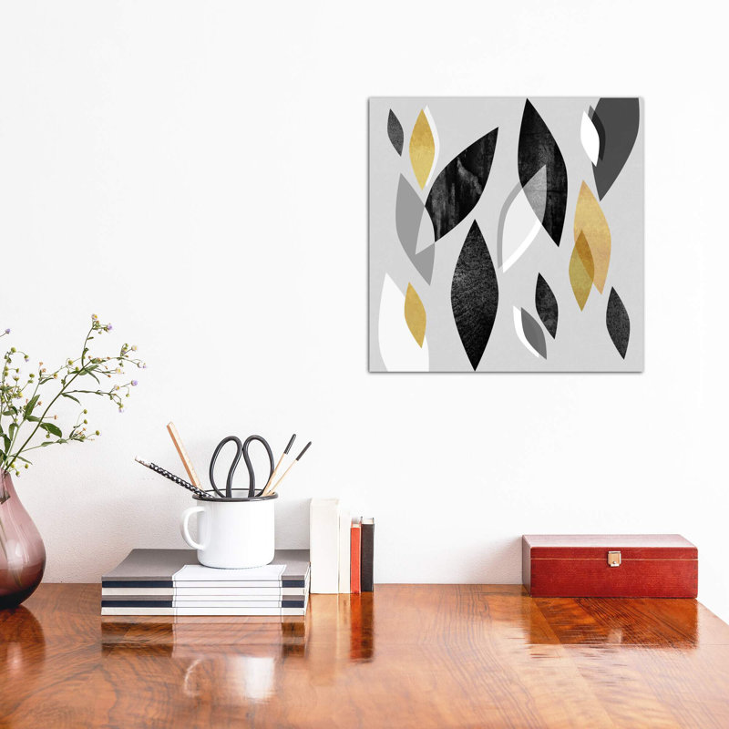 Falling Leaves by Elisabeth Fredriksson - Print on Canvas, 66.04 cm H x 66.04 cm W x 1.91 cm D, No Frame