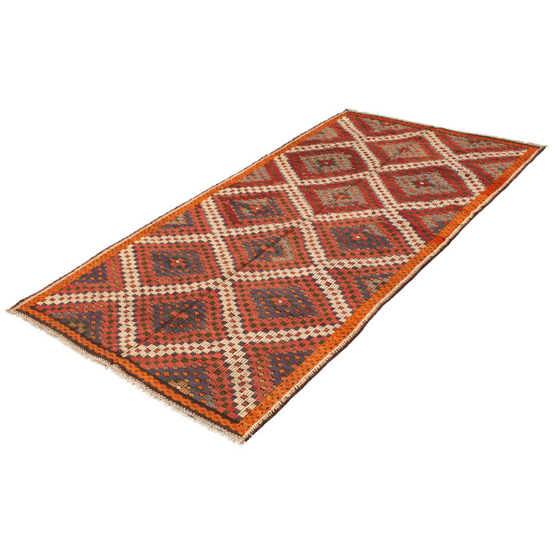 Tapisserie kunal rouge Kilim 5 pi 9 po x 11 pi 1 po